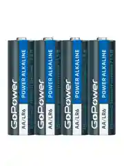 Черный батарейка GoPower LR6 AA BOX20 Shrink 4 Alkaline 1.5V (4/20/640)