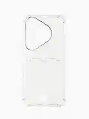 Тёмно-серый чехол для Huawei Pura 70 Pro / 70 Pro Plus, Хуавей пура 70 про плюс +, с карманом для карт