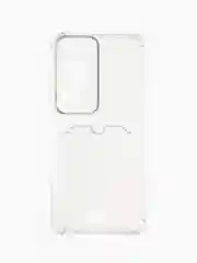 Тёмно-серый чехол для HUAWEI P60 / P60 Pro( Хуавей П60 / П60 про ), с карманом для карт, прозрачный
