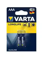 Синий батарейка Varta LONGLIFE LR03 AAA BL2 Alkaline 1.5V (4103)
