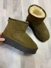 Хаки угги женские, натуральные