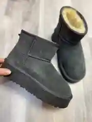 Серый угги женские, натуральные