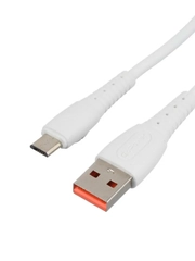 Кабель GoPower GP07M USB (m)-microUSB (m) 2.4A силикон белый (1/200/800)