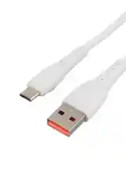 Белый кабель GoPower GP07M USB (m)-microUSB (m) 2.4A силикон белый (1/200/800)