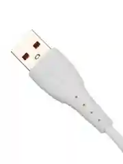 Белый кабель GoPower GP07M USB (m)-microUSB (m) 2.4A силикон белый (1/200/800)