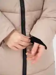 Бежевый меланж куртка женская зима