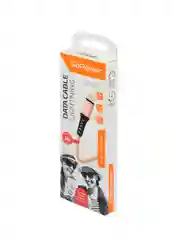 Золотой кабель GoPower GP02L USB (m)-Lightning (m) 1.0м 2.4A нейлон золотой (1/200/800)