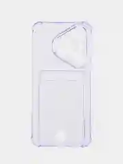 Лавандовый чехол для Huawei Pura 70 (Хуавей Пура 70), с карманом для карт, прозрачный