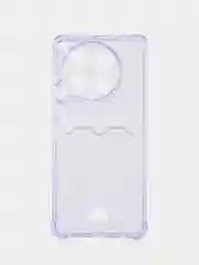 Лавандовый чехол для Tecno Camon 30, Техно камон 30, с карманом для карт, прозрачный