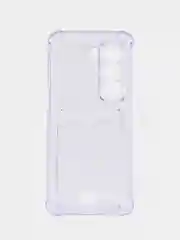 Лавандовый чехол для Infinix HOT 50 4G (Инфиникс Хот 50 4 джи), с карманом для карт, прозрачный