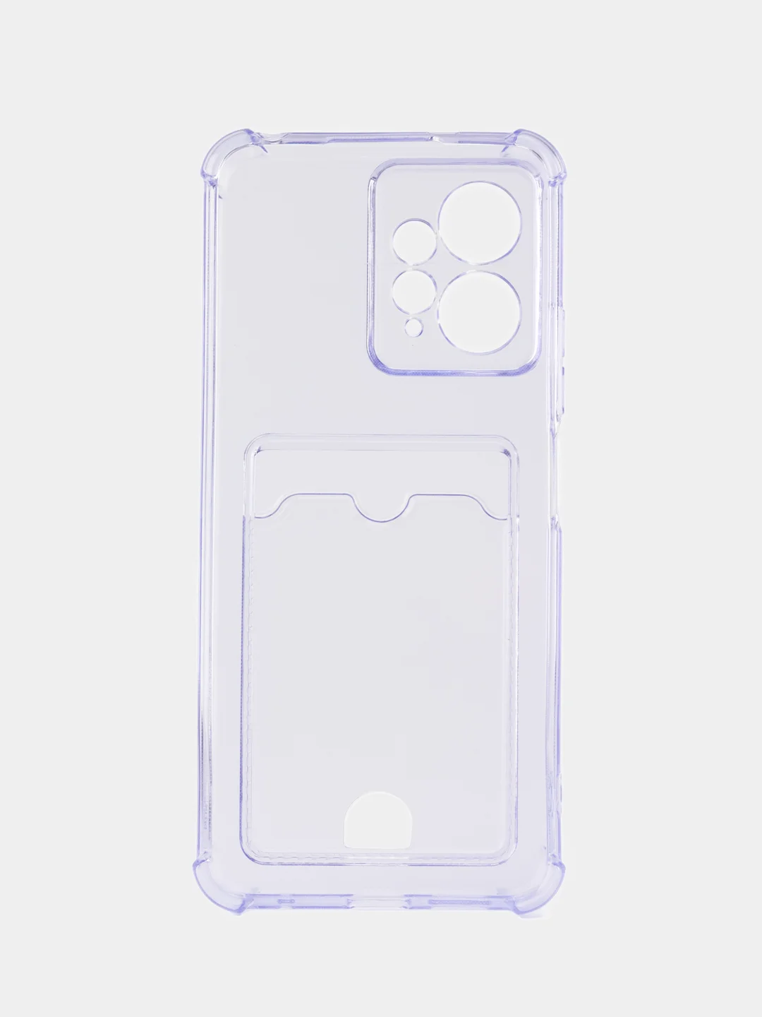 Лавандовый чехол на Xiaomi Redmi Note 12 4G (Сяоми Редми Нот 12 4 джи), с карманом для карт
