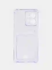 Лавандовый чехол на Xiaomi Redmi Note 12 4G (Сяоми Редми Нот 12 4 джи), с карманом для карт