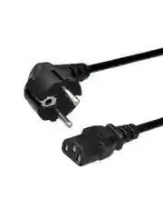 Черный кабель питания GoPower евровилка CEE 7/7-C13 (f) 1.2м ПВХ 0.75мм черный (1/10/200)