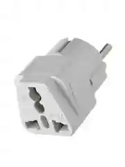 Белый сетевой переходник GoPower универсальный 1р.С/З белый (1/10/800)