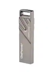 Черный флеш-накопитель GoPower TITAN 64GB USB3.0 металл черный графит (1/50/1000)