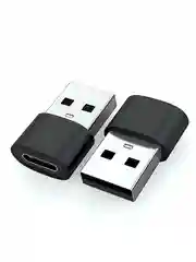 Черный адаптер переходник с Type C- USB A, OTG