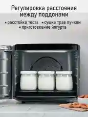 Черный сушилка для овощей и фруктов с горизонтальным обдувом STINGRAY ST-FD727A 5 уровней, черный