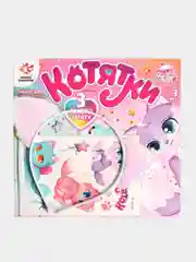 Ободок с пайетками "Ушки кошки" + тату в подарок для девочек