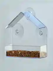 Кормушка для птиц на окно, на присосках, прозрачная, уличная