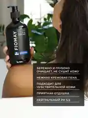 Синий парфюмированный гель для душа "Blanche"  500мл мужской женский