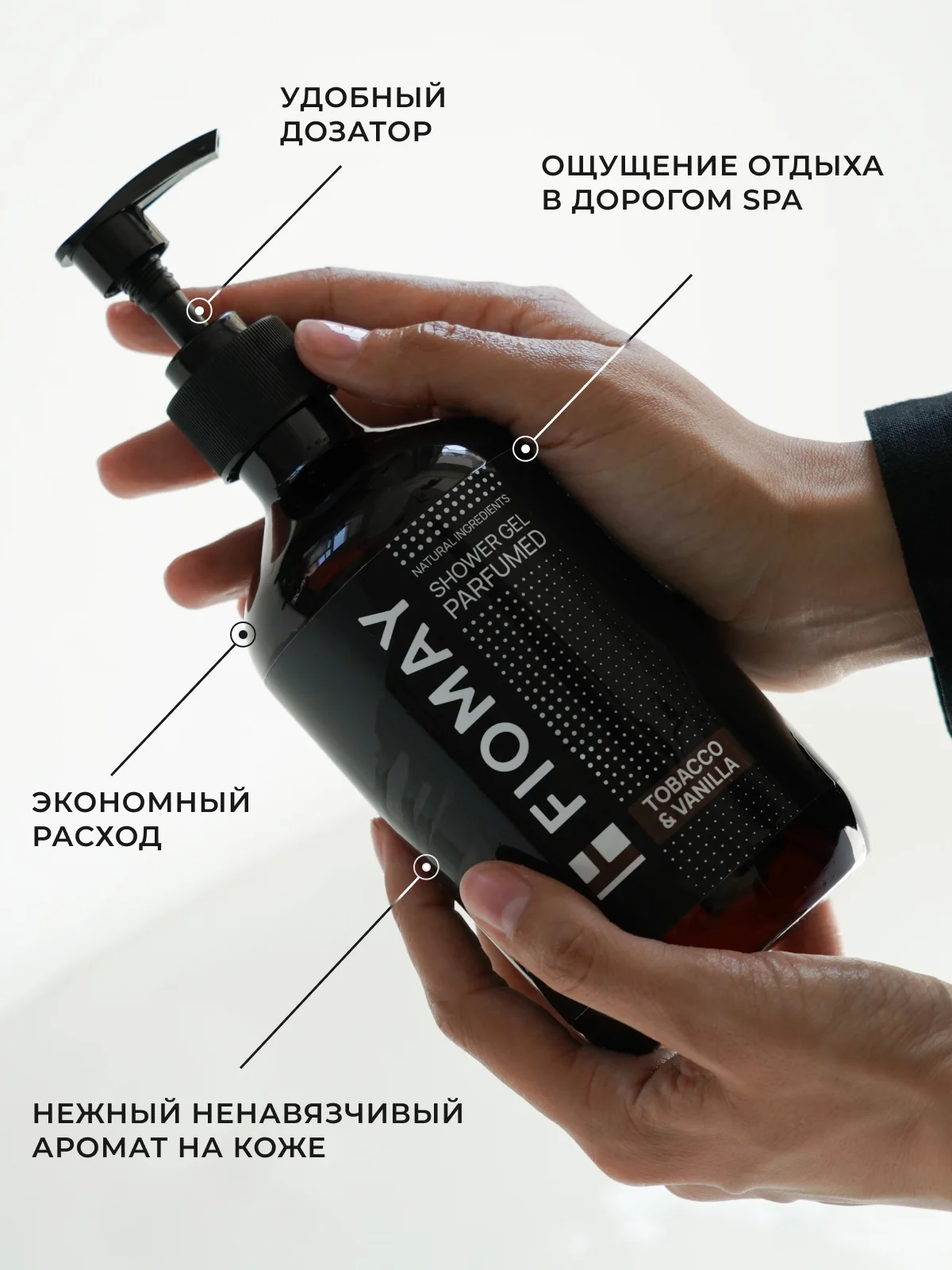 Шоколадный парфюмированный гель для душа "Blanche"  500мл мужской женский