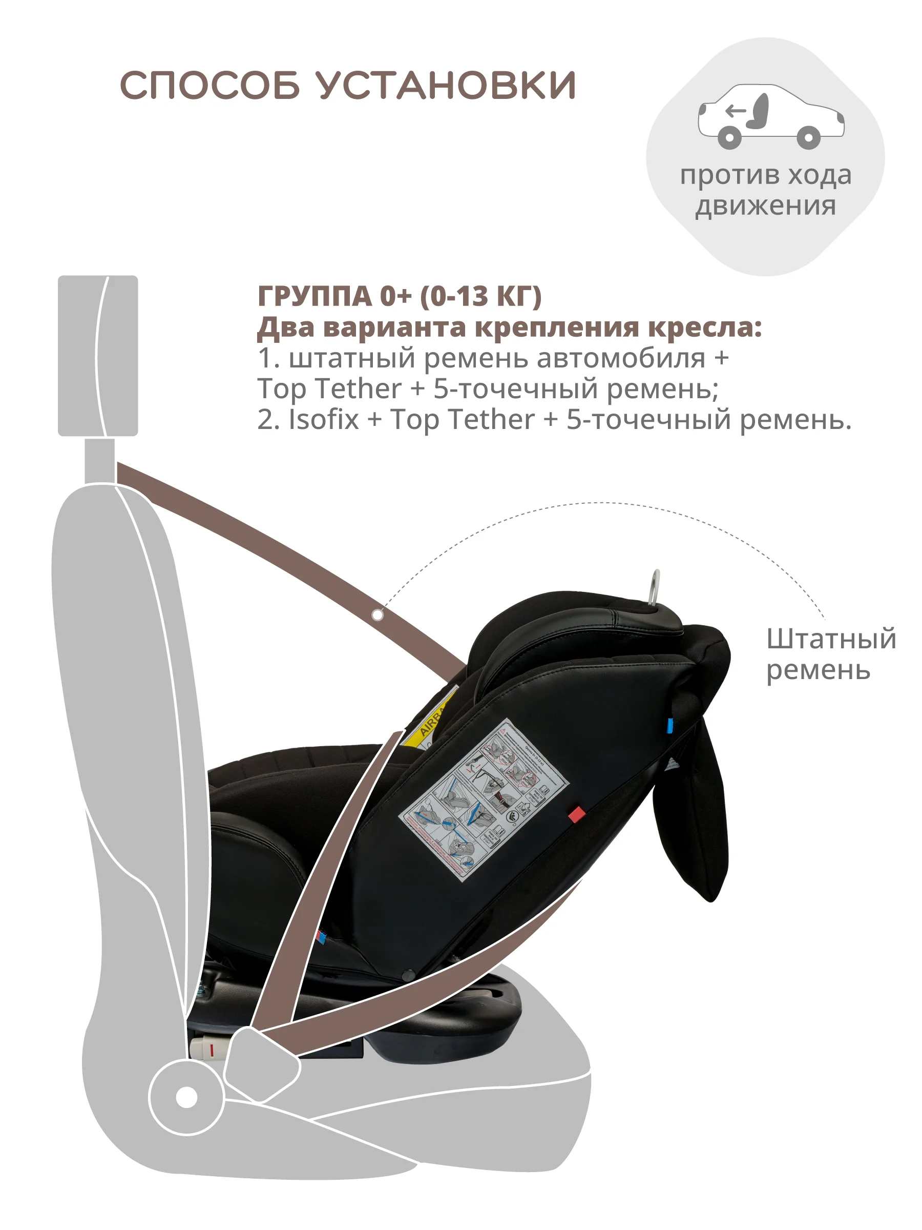 Черный автокресло Fuller ISOFIX, группа 0+1+2+3 (0-36 кг), серия JOVOLA