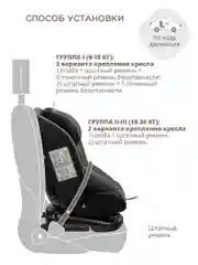 Серый автокресло Fuller ISOFIX, группа 0+1+2+3 (0-36 кг), серия JOVOLA