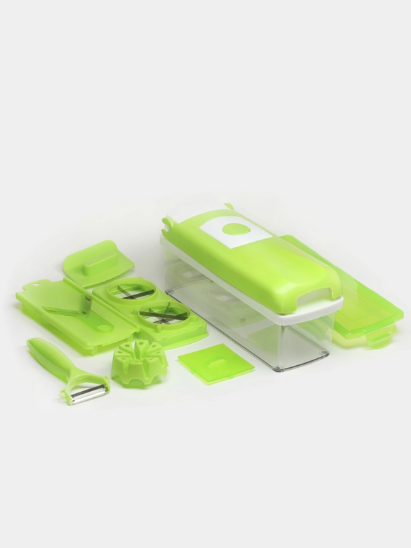 Овощерезка шинковка, Найсер Дайсер Плюс, Nicer Dicer, 10 в 1 с контейнером