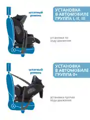 Черный автокресло детское Indigo MAX-X ST-3 Isofix растущее 0-36 кг
