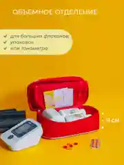 Аптечка дорожная, 24 х 13 х 9 (красная)