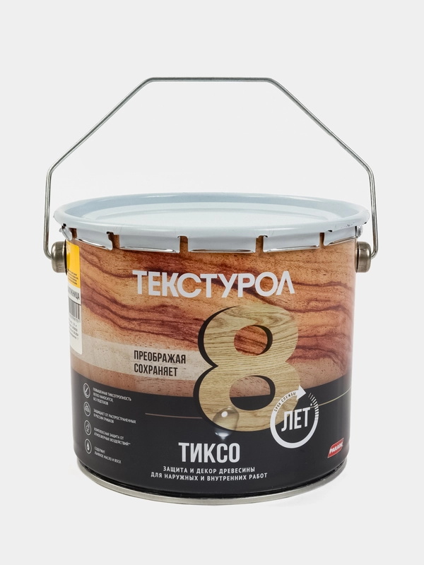Текстурол тиксо, деревозащитное средство, Калужница, 3 л