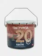 Белый текстурол Кантри, Кроющий антисептик-краска для дерева, Белый (база А), 2,7 л