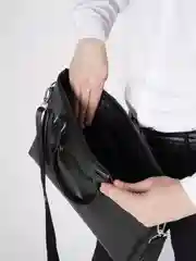 Черный портфель мужской, деловой, сумка для документов, ноутбука