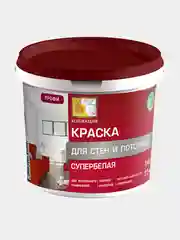 Краска КОЛЛЕКЦИЯ для стен и потолков супербелая