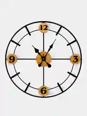 Часы настенные круг d=50см, "ЛОФТ 3,6,9,12", металл+дерево 5016-001