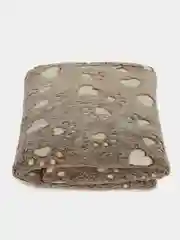Бежевый плед бамбуковый,светящийся в темноте,Размер - 180/200