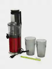 Красный соковыжималка электрическая шнековая Atvel PowerTwist J7, 180 Вт