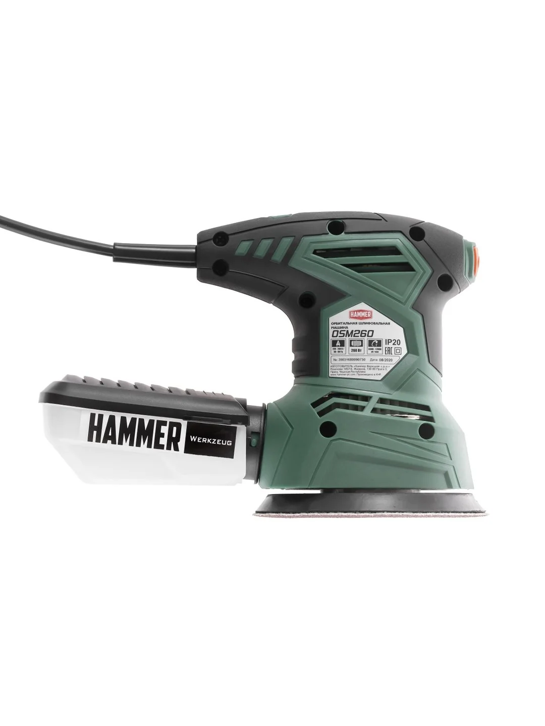 Шлифовальная машинка орбитальная Hammer Flex OSM260