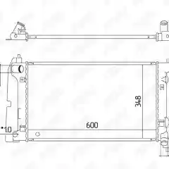 FRC1609 Радиатор охлаждения GEELY Emgrand EC7 (09-)