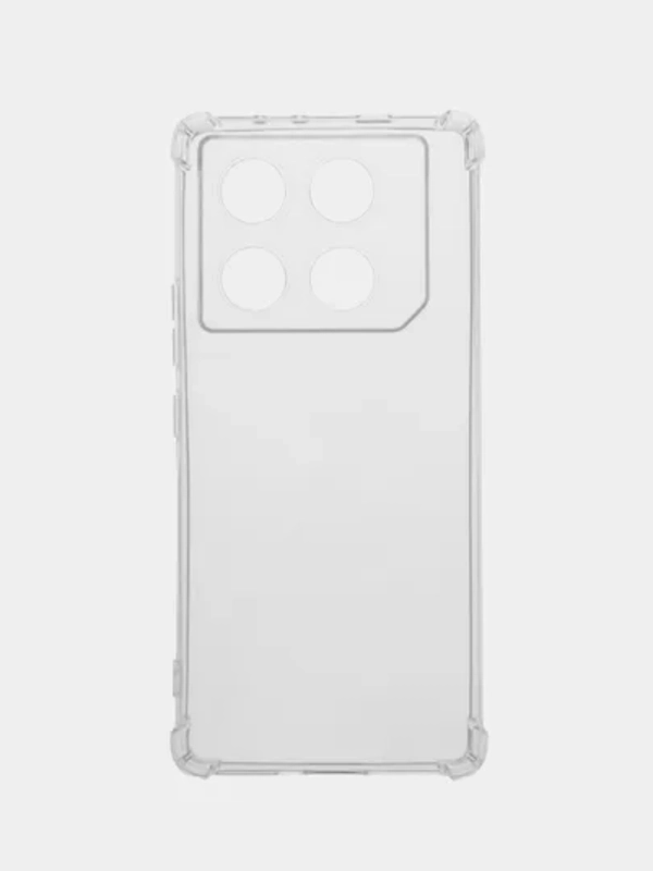 Чехол для Infinix GT 20 Pro ( Инфиникс ГТ 20 Про ), прозрачный, черный