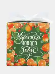 Зелёный хаки новогодняя подарочная коробка складная для новогоднего подарка
