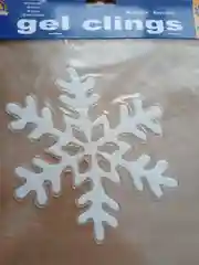 Новогодняя наклейка на окно "Снежинка"