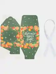 Зелёный хаки новогодняя подарочная коробка складная для новогоднего подарка