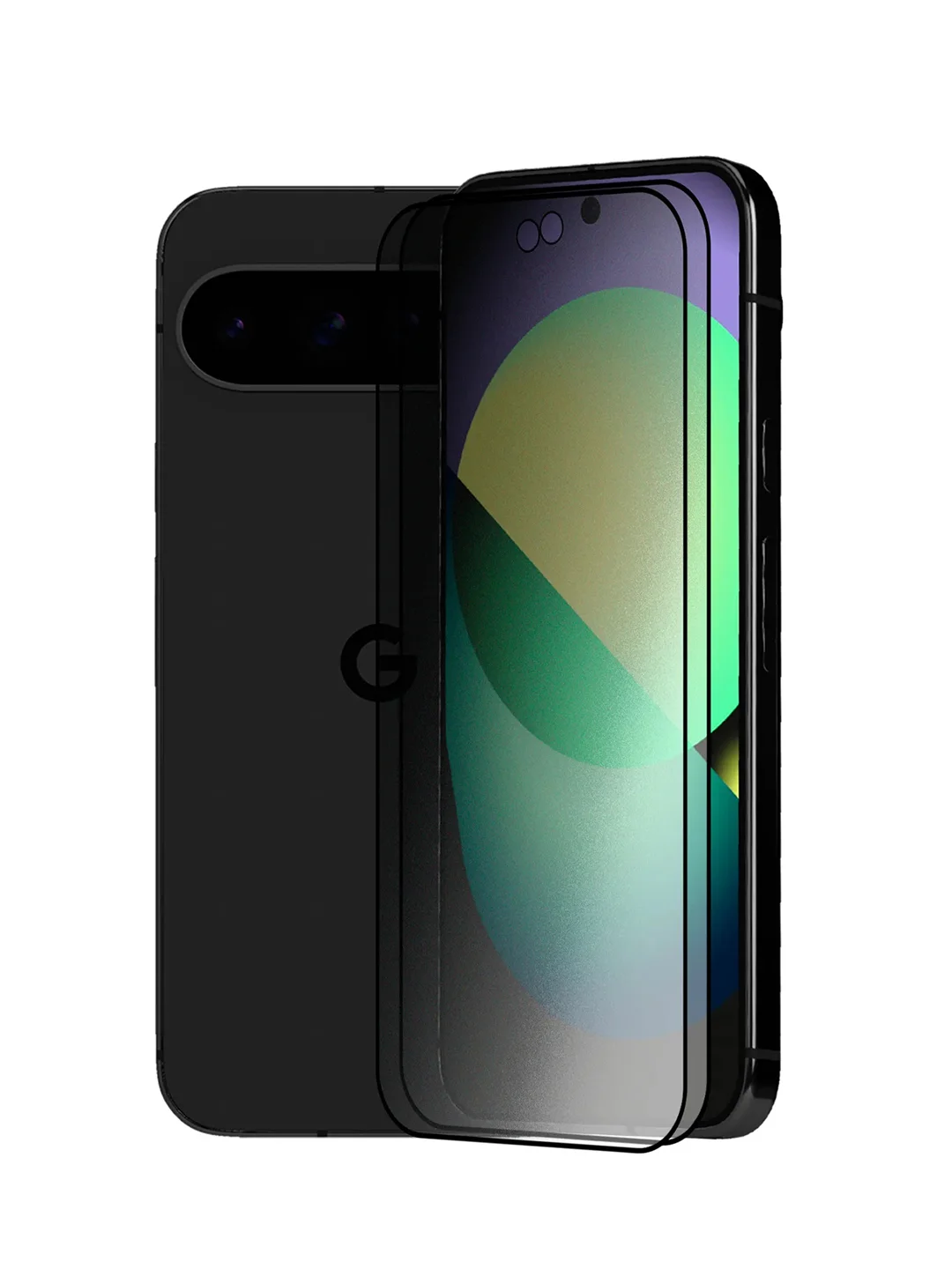 Белый супертонкое стекло для Google Pixel 9Pro XL защитное BROSCORP олеофобное антишпион матовое