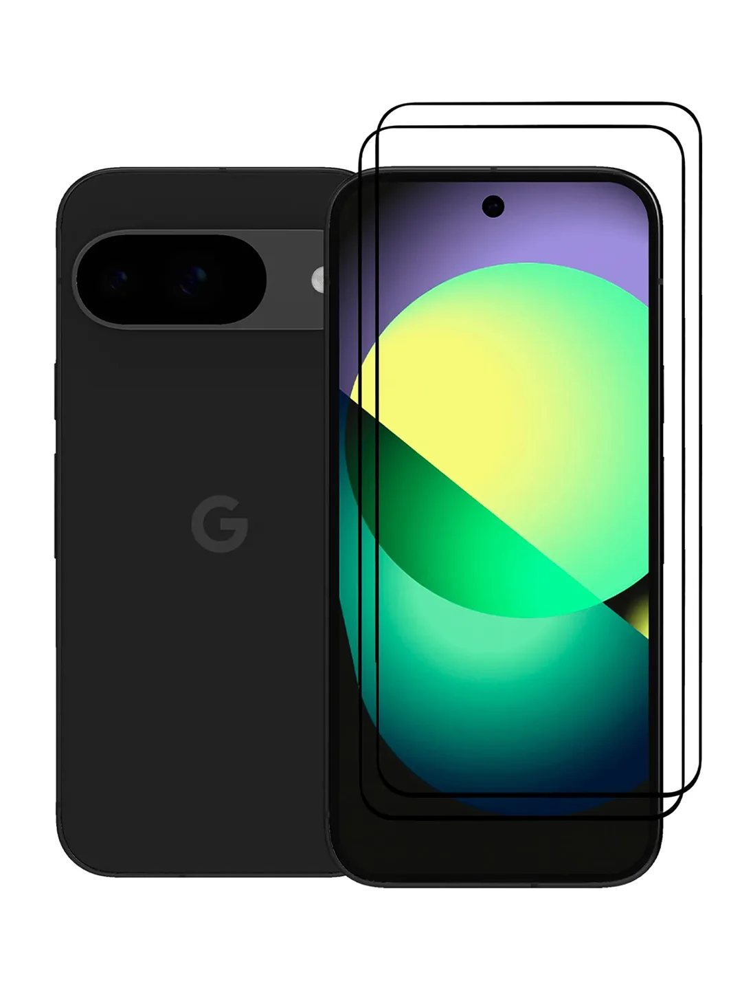 Белый супертонкое стекло для Google Pixel 9, Pro защитное BROSCORP олеофобное антишпион матовое