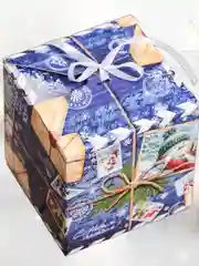 Синий новогодняя подарочная коробка складная для новогоднего подарка