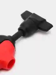 Красный устройство для намотки плетёнки на катушку / Приспособление для намотки лески на шпулю
