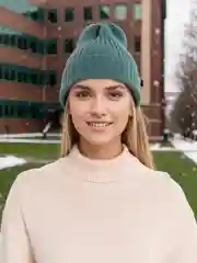 Зеленый шапка бини женская