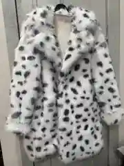 Разноцветный пальто, шуба женская оверсайз