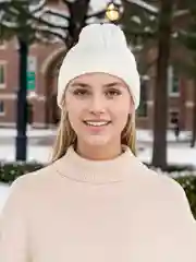 Белый шапка бини женская